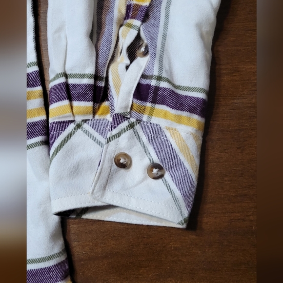 Natural Reflections Long-Sleeve Brushed Flannel Shirt NWOT - Picture 3 of 4